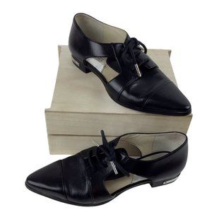 Michael Kors Womens Brogue Cut Out Tie Flats 6M